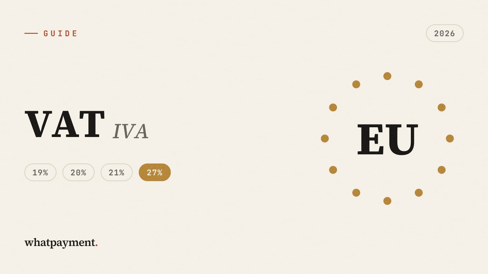 EU VAT on Digital Products: The Non-EU Creator's Complete Guide (2026)