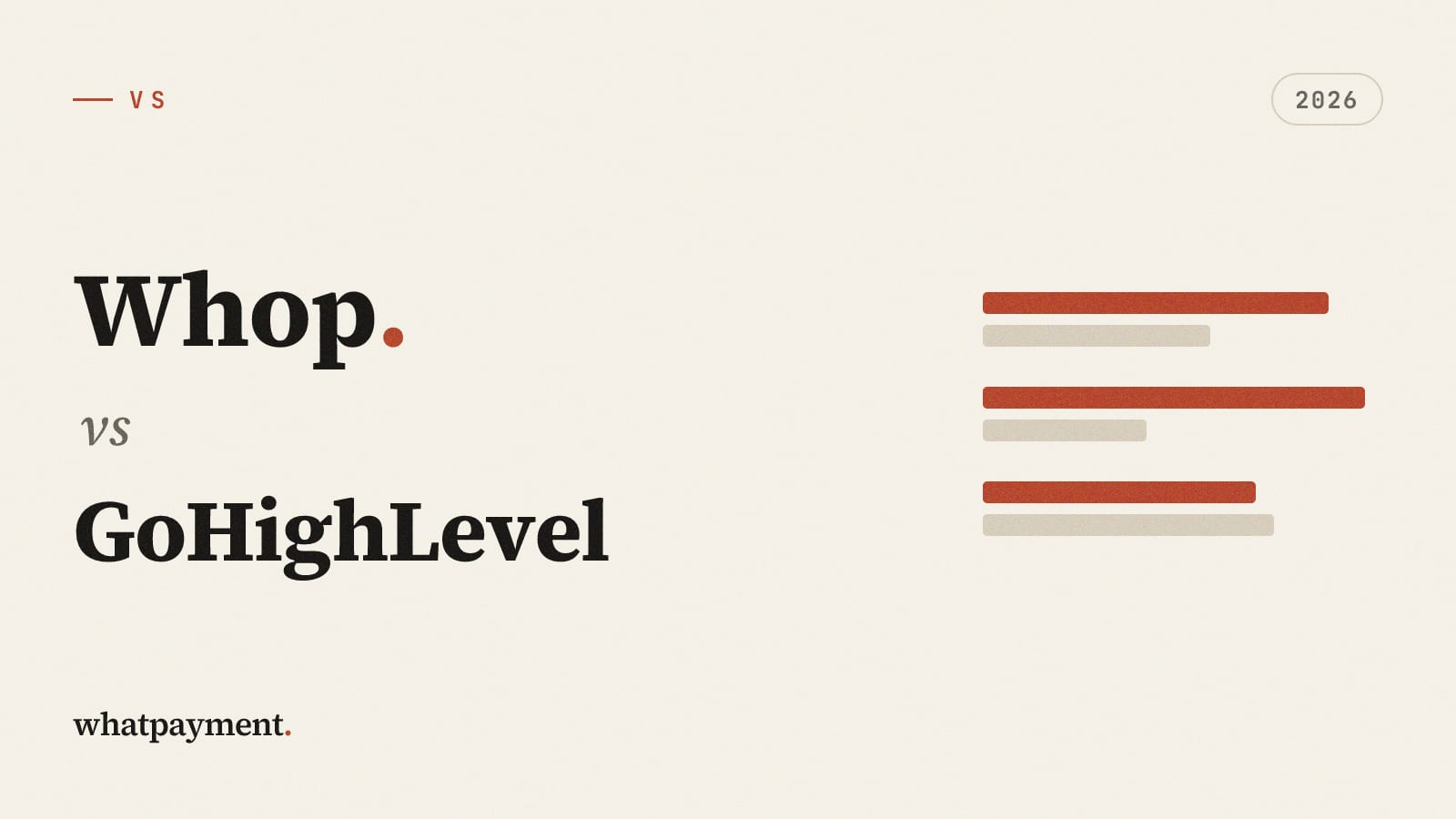 Whop vs GoHighLevel
